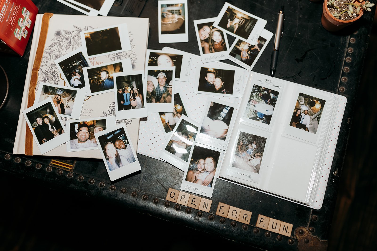 At the end of the night, there were so many polaroids for them to look back on