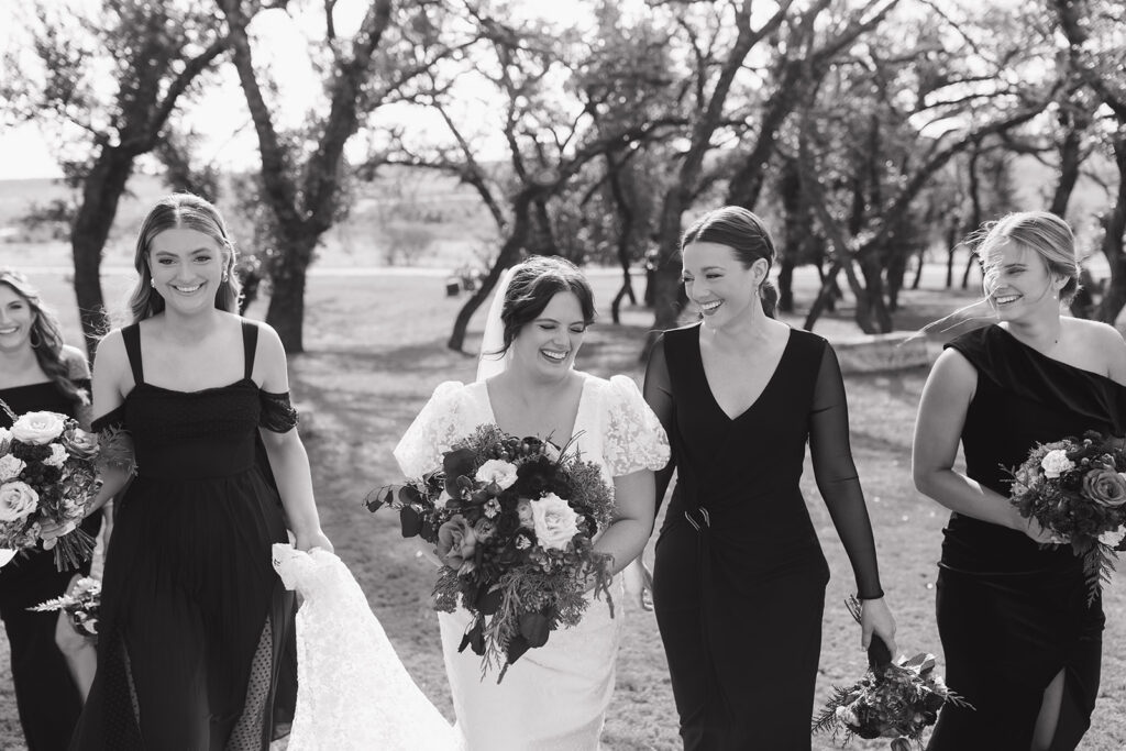 Bride and bridesmaid portraits for this Contigo Ranch wedding