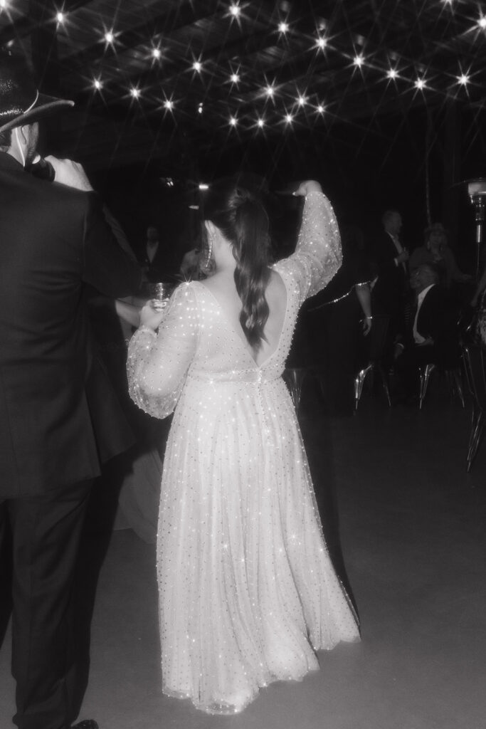 The bride sparkling throughout the Contigo Ranch wedding reception and dance party